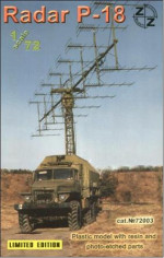 P-18 Soviet radar vehicle, plastic/resin/pe