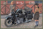 BMW R12 with sidecar, civilian version
